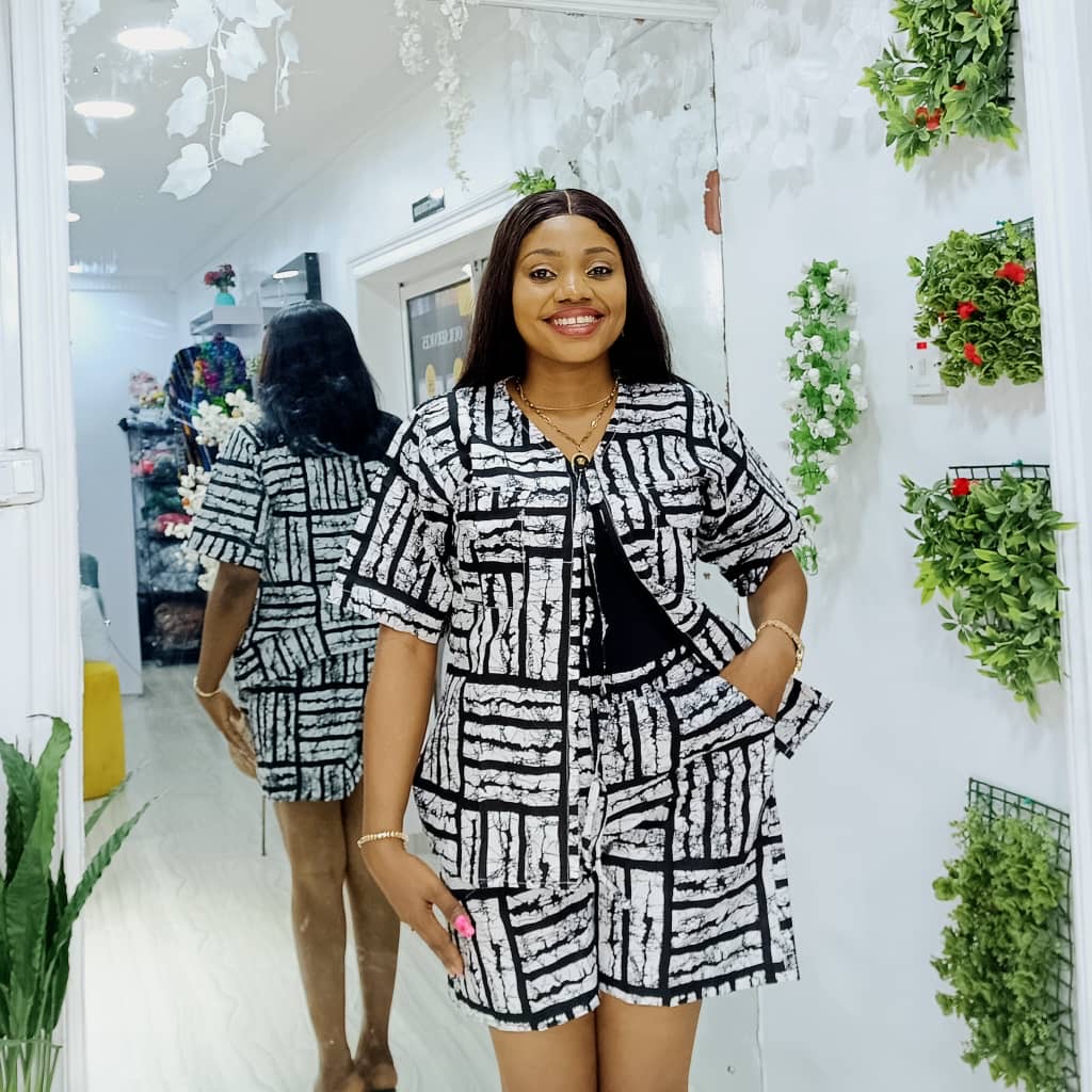 Black & White Graphic Print Co-ord Set